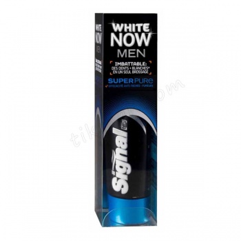 خمیر دندان سیگنال مدل سوپر پیور مخصوص آقایان - Signal white now super pure toothpaste