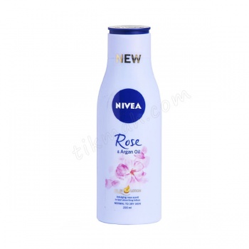 لوسیون بدن نیوآ حاوی گل رز و روغن آرگان - Nivea rose and argan oil body lotion