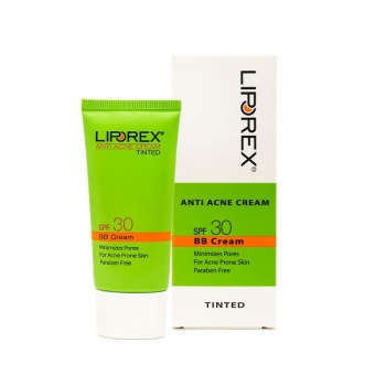 کرم ضد آفتاب ضدجوش لیپورکس (رنگی - بژ روشن) (SFP30) - Liporex Anti Acne Sunscreen Tinted SFP30