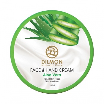 کرم مرطوب کننده دست و صورت دیلمون حاوی عصاره آلوئه ورا - Dilmon AloeVera Extract Face And Hand Cream