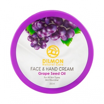 کرم مرطوب کننده دست و صورت دیلمون حاوی روغن هسته انگور - Dilmon Grape Seed Oil Extract Face And Hand Cream