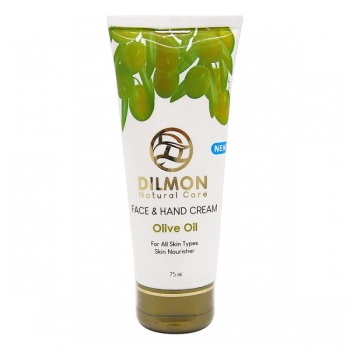 کرم مرطوب کننده دست و صورت دیلمون حاوی روغن زیتون (75 میل) - Dilmon Olive Oil Extract Face And Hand Cream 75ml