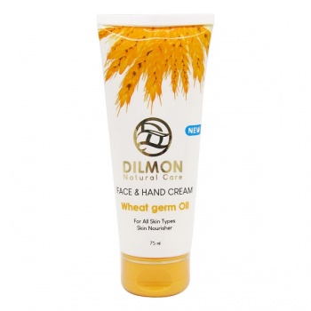 کرم مرطوب کننده دست و صورت دیلمون حاوی روغن جوانه گندم (75 میل) - Dilmon Wheat Germ Oil Extract Face And Hand Cream 75ml