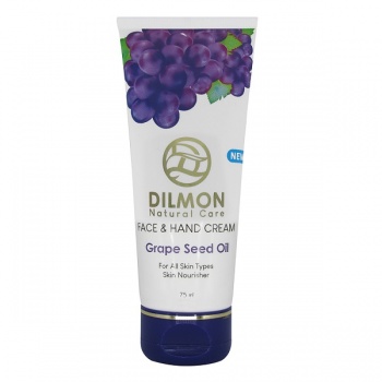 کرم مرطوب کننده دست و صورت دیلمون حاوی روغن هسته انگور (75 میل) - Dilmon Grape Seed Oil Extract Face And Hand Cream 75ml