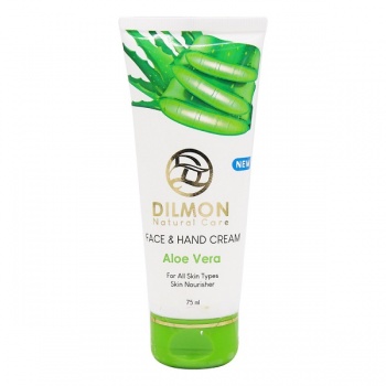 کرم مرطوب کننده دست و صورت دیلمون حاوی عصاره آلوئه ورا (75 میل) - Dilmon Aloe Vera Extract Face And Hand Cream 75ml