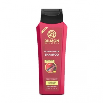 شامپو موهای رنگ شده دیلمون حاوی کراتین و عصاره انار - Dilmon Ultimate Color Shampoo